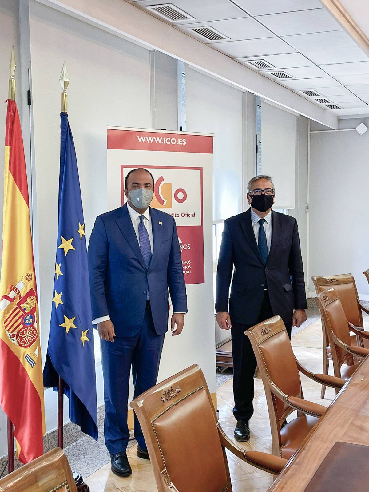 Administrador general de Banreservas se reúne con gobernador del Banco de España