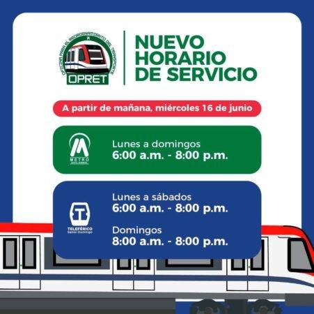 Horario servicio Metro y Teleférico