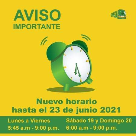 Horario de servicio OMSA