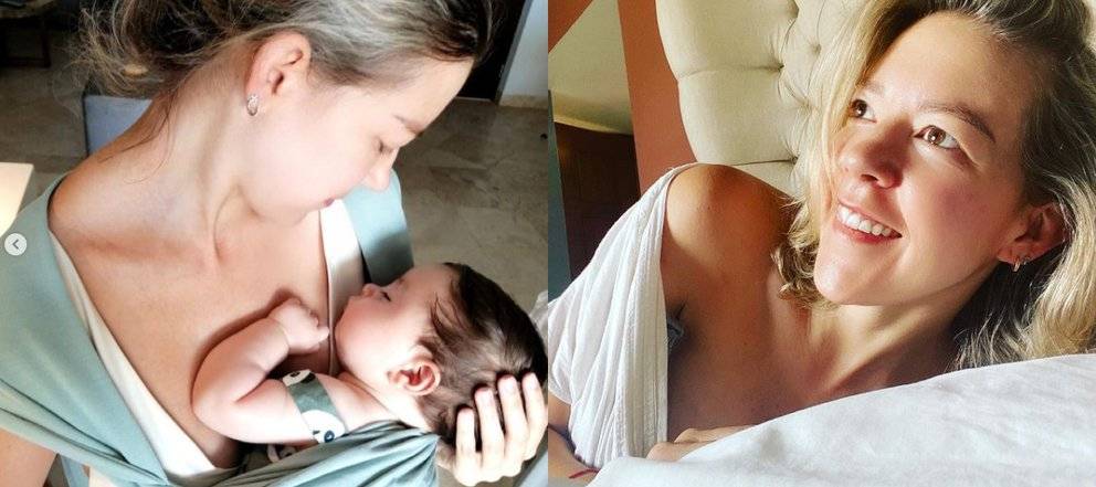 Resplandeciente y feliz: las conmovedoras imágenes de Fernanda Castillo celebrando la lactancia
