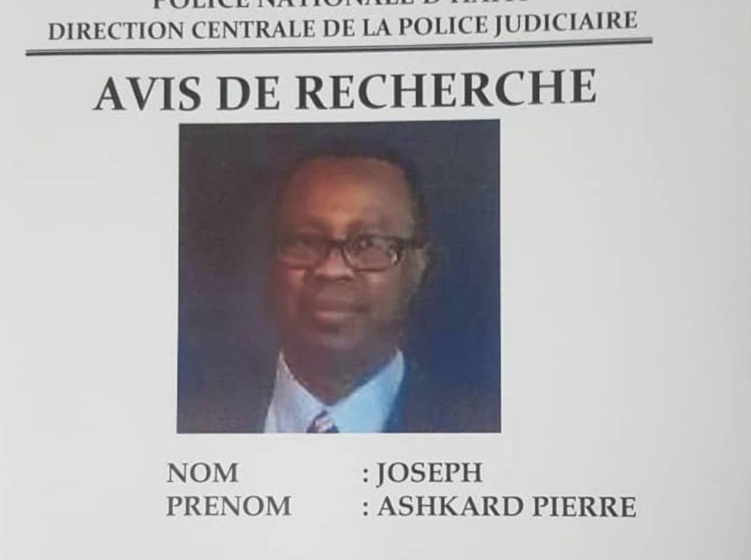 Haití emite orden de búsqueda contra Ashkard Joseph Pierre