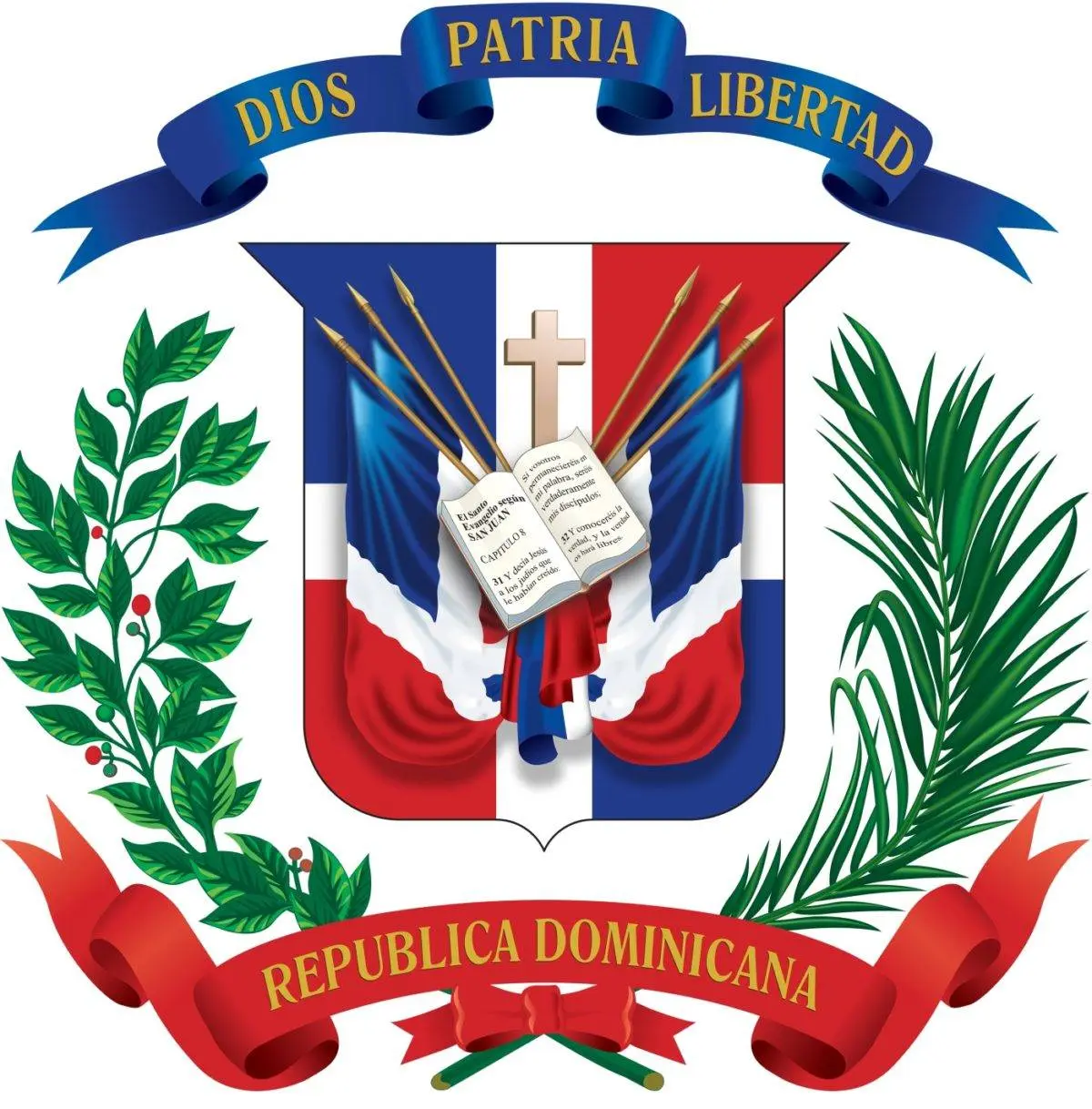 Origen y evolución del Escudo de la República Dominicana