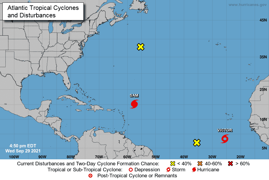 La depresión tropical 20 en el Atlántico se convierte en la tormenta Víctor