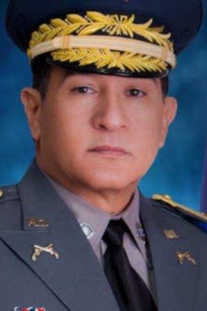 El director de la Policía Nacional, mayor general Eduardo Alberto Then,