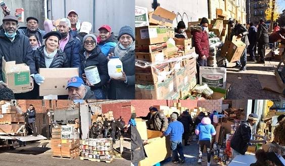 Cerca 2 mil personas Alto Manhattan recibe alimentos del consulado RD
