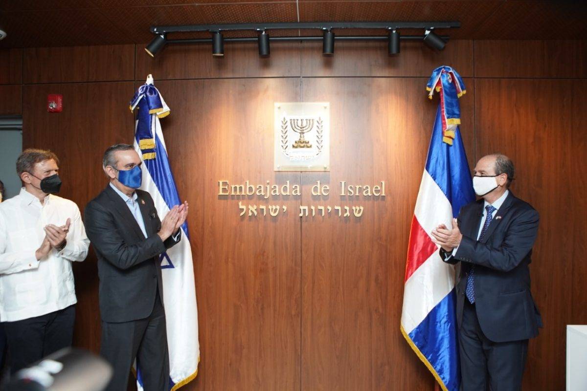 Israel opens new embassy;  They will do a trauma hospital in DR