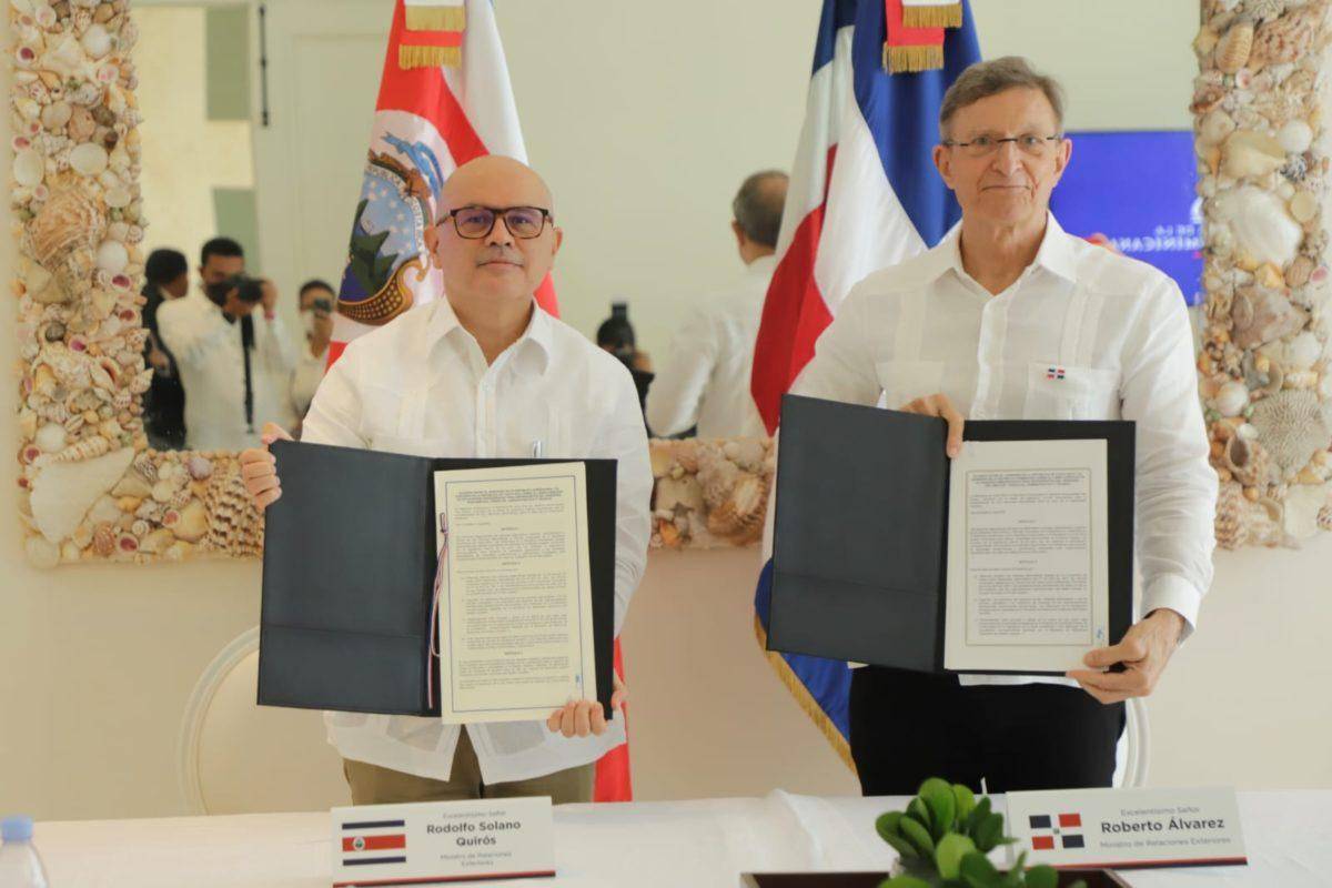 RD y Costa Rica establecen acuerdo sobre actividades remuneradas en sede diplomática