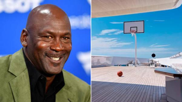 En fotos: El yate de Michael Jordan tiene cancha de básquet y hasta ascensor