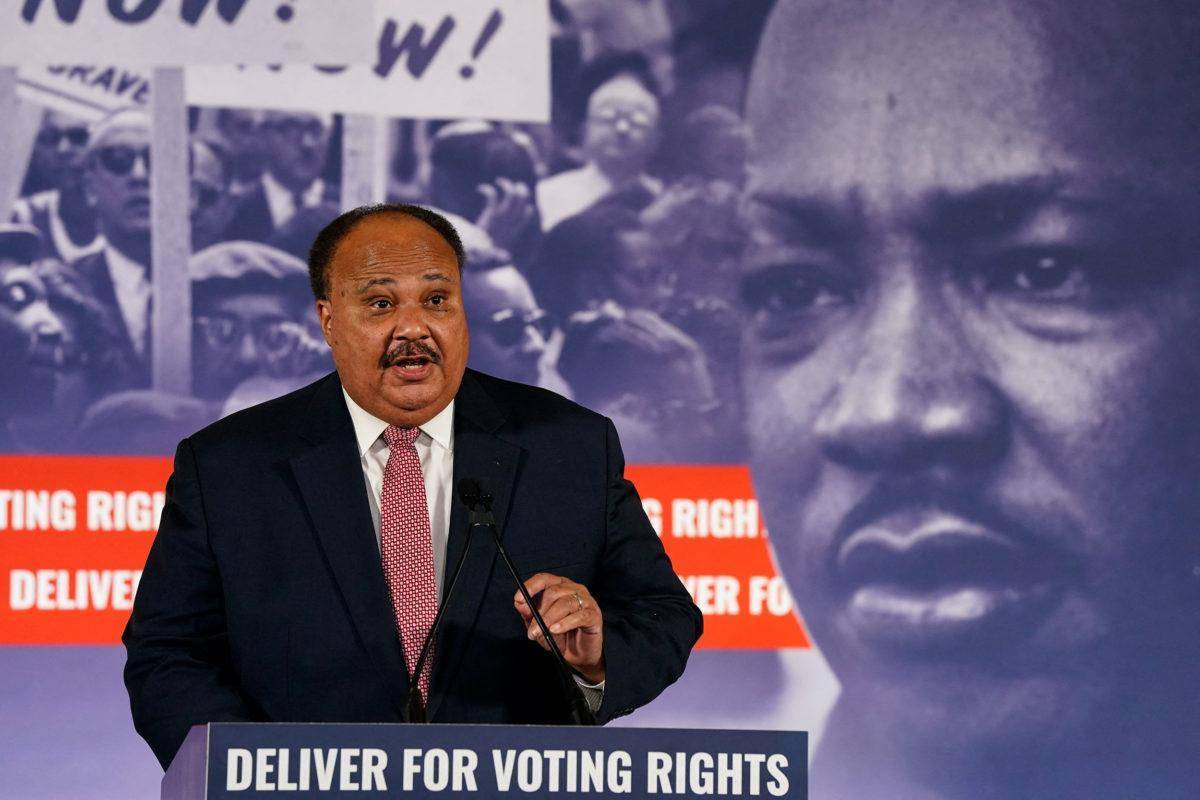 Hijo de Luther King exigió aprobar legislación que proteja el voto en EEUU