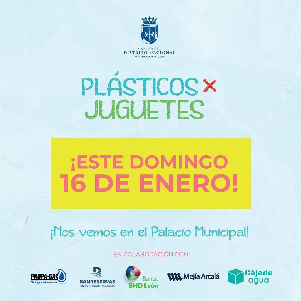 Anuncian reposición para este domingo 16 el evento Plásticos por Juguetes