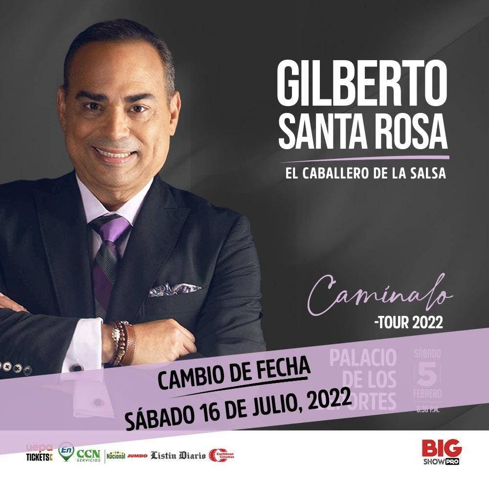 Gilberto Santa Rosa anuncia nueva fecha de su “Tour Camínalo”