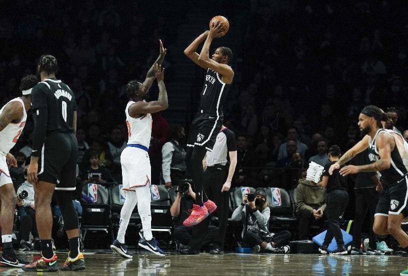 Kevin Durant anota 53 puntos en el triunfo de Brooklyn Nets