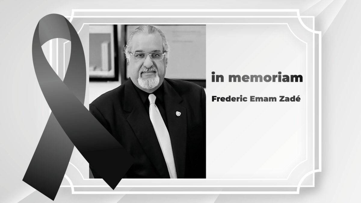 Funglode anuncia con profunda pena el deceso de Frederic Emam-Zadé
