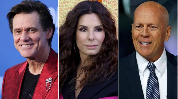 Se jubilan Jim Carrey, Sandra Bullock y Bruce Willis: tres íconos de Hollywood