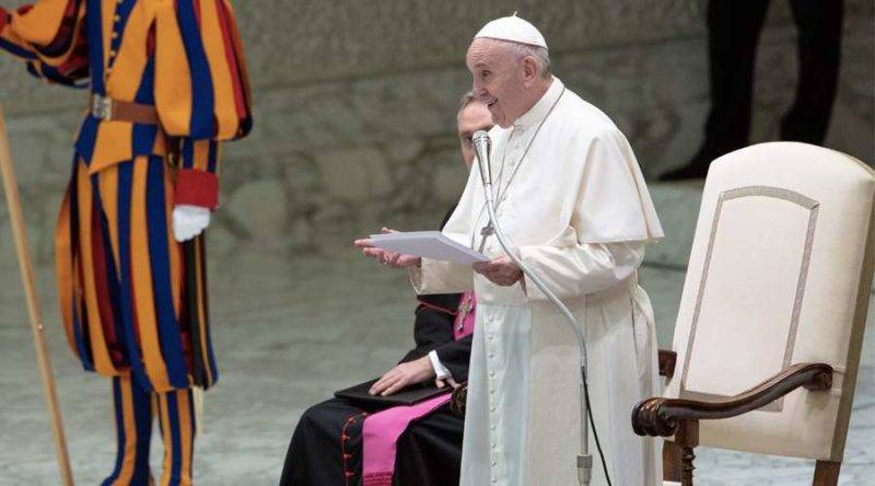 PapaFrancisco AulaPabloVI 21dic2019 DanielIbañezACI