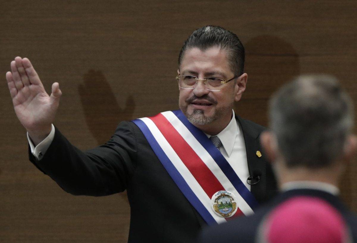 Rodrigo Chaves toma posesión presidencia Costa Rica
