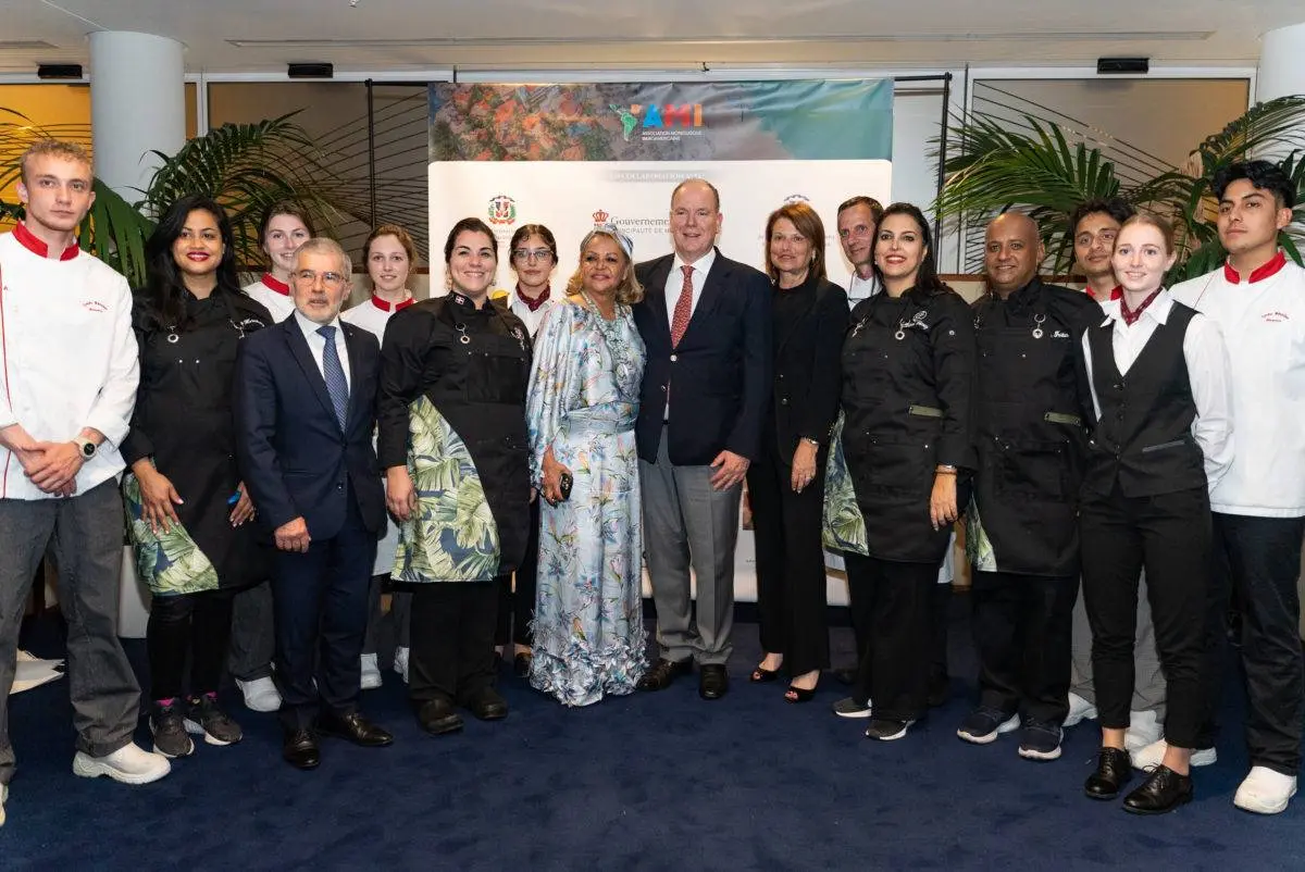 S.A.S Príncipe Alberto II de Mónaco participa en gala gastronómica dominicana
