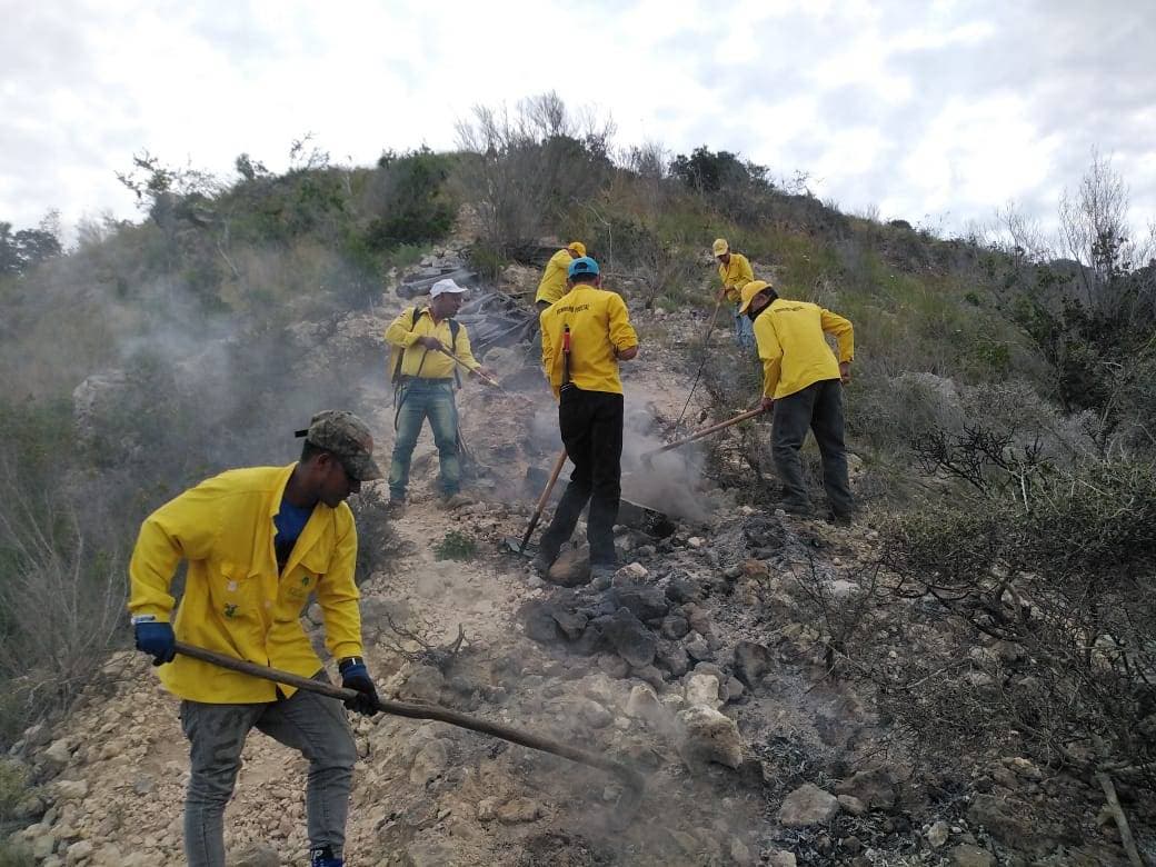 Lograron extinguir incendio en Parque Nacional El Morro