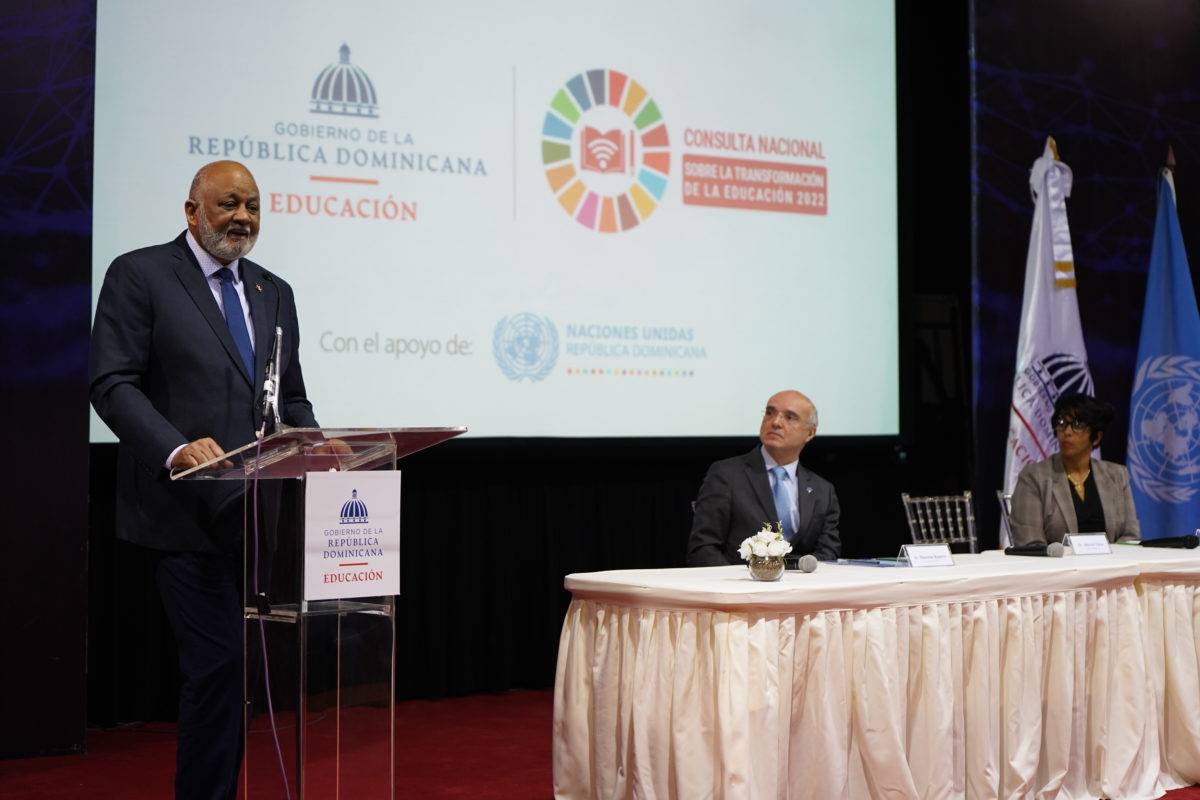 Minerd y la ONU realizarán Consulta Nacional para Transformación de la Educación Dominicana