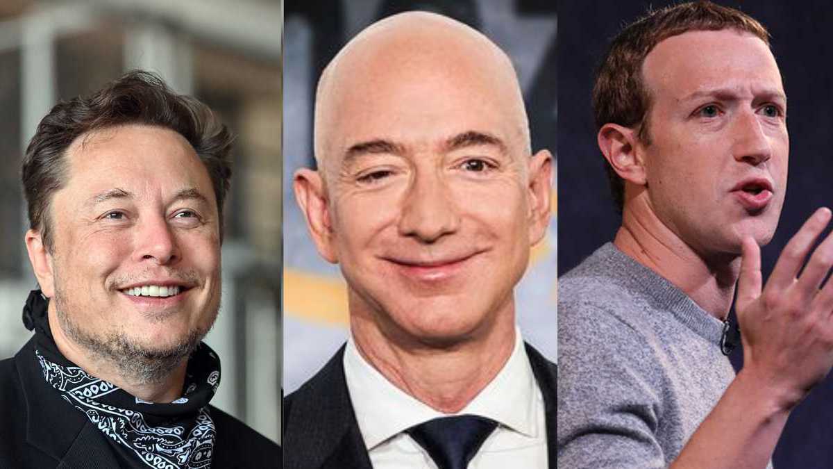 Cuántos miles de millones de dólares perdieron Elon Musk, Jeff Bezos y Mark Zuckerberg 