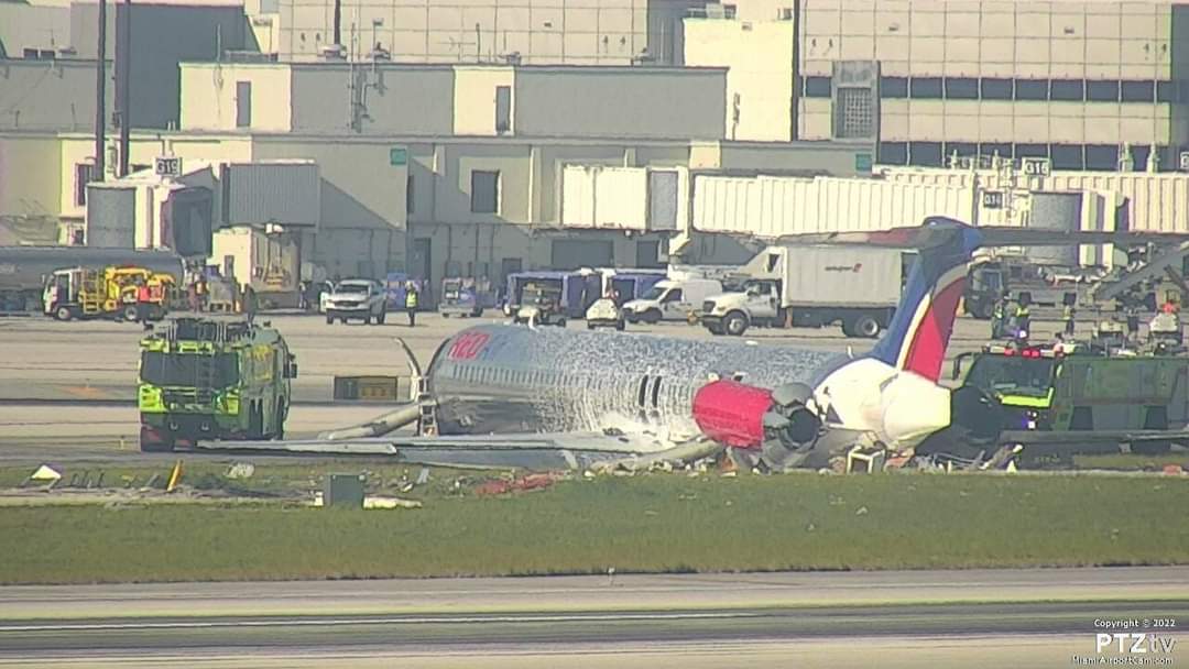 Un avión procedente de RD sufre un incendio en el aeropuerto de Miami sin heridos
