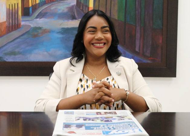 Leyvi Bautista, de las mujeres del PRM que retuvo la curul como diputada por Santo Domingo Oeste. 