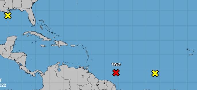 Dos ondas tropicales podrían ser huracanes en las próximas 48 horas; Onamet las vigila