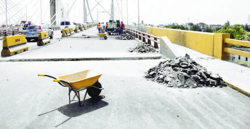 Puente Duarte es sometido a reparación profunda por parte MOPC