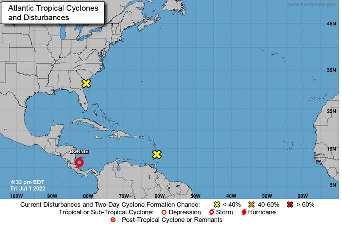 Cuba emite primer aviso de ciclón tropical ante llegada de «Bonnie»