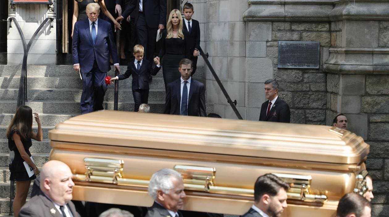 La familia Trump despide a Ivana en un funeral en Nueva York   
