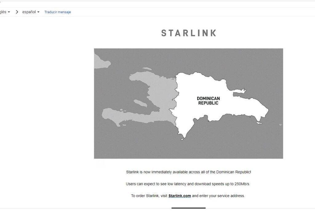 Starlink, el internet satelital de Elon Musk, ya está en RD
