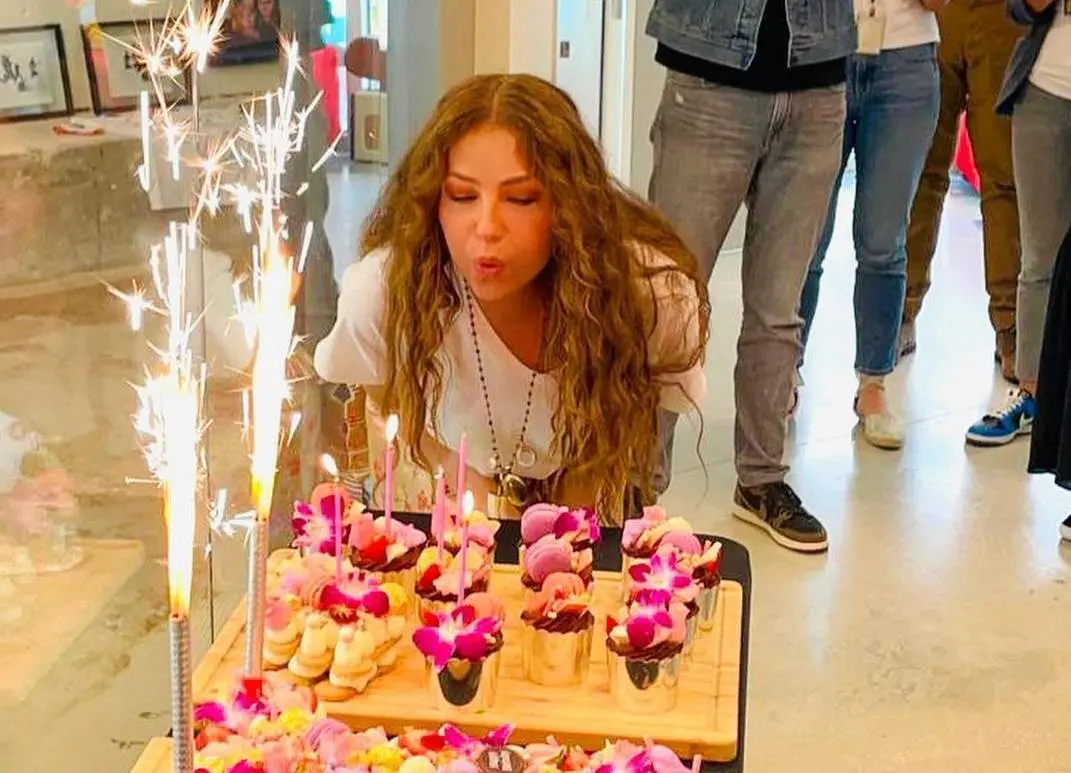 Thalía comienza a celebrar sus 51 años