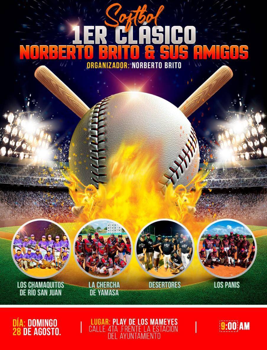 Avanzan los preparativos para el primer clásico de softbol Norberto Brito & sus amigos