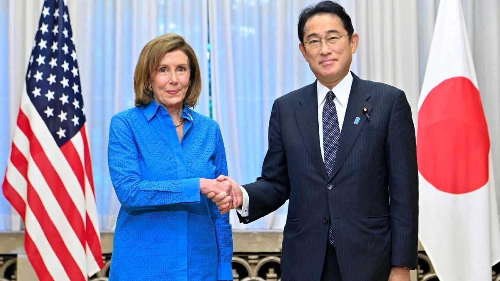Kishida y Pelosi reafirman cooperación y protestan por los misiles chinos