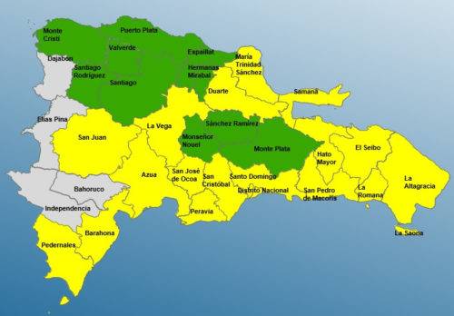 COE: 28 provincias en alerta por depresión tropical 9
