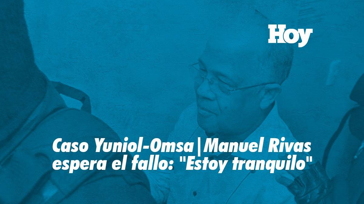 Caso Yuniol-Omsa | Manuel Rivas espera el fallo: «Estoy tranquilo»