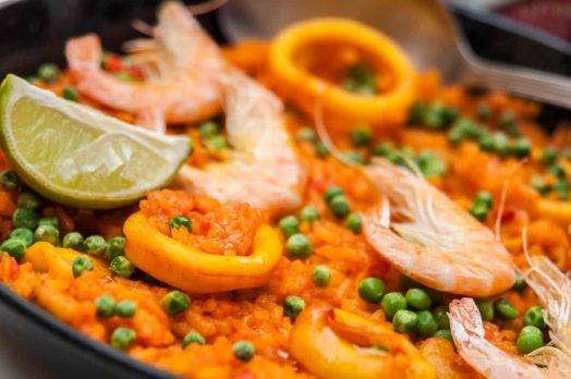 paella de marisco casera