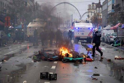 Bruselas: disturbios tras el partido del Mundial de Qatar