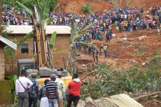 Once muertos por un deslizamiento de tierra en Camerún    