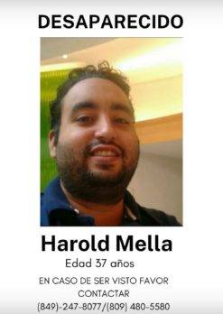 Buscan a Harold Mella, desaparecido ¿lo has visto?