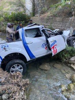 Fallecen dos empleados de Propeep en accidente en carretera de San José de Ocoa
