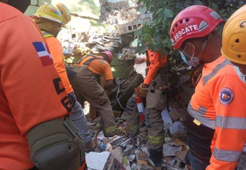 Panic and despair after the collapse of the La Vega building