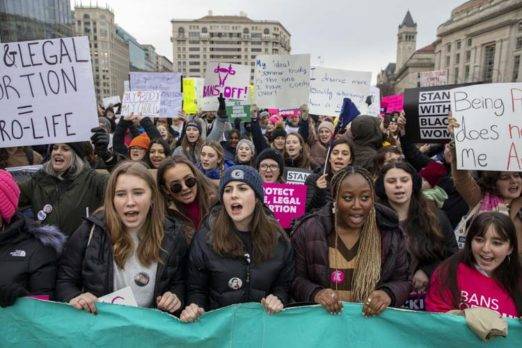 Miles protestan a favor del aborto en Estados Unidos