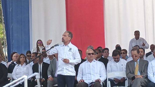 Juan Pablo Uribe, al ofrecer su discurso de rigor.