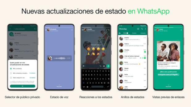 Lo nuevo de los estados de WhatsApp