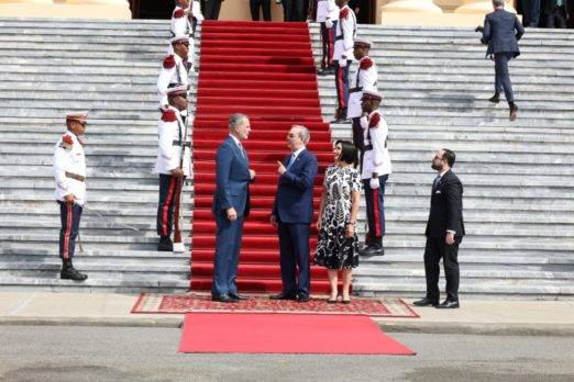Video: Así recibió Abinader al Rey de España en el Palacio Nacional