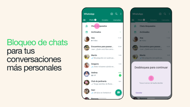 WhatsApp ahora permite proteger tus chats con contraseña