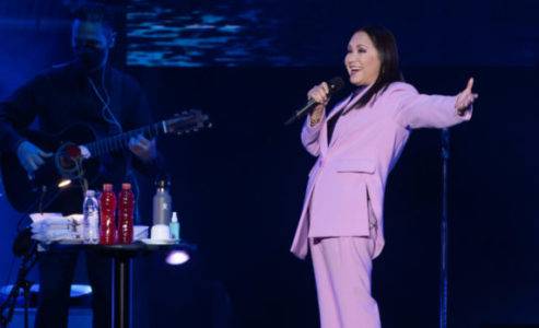 Ana Gabriel durante su presentación.