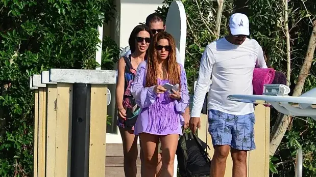 Fotos de la segunda salida de Lewis Hamilton y Shakira por Miami
