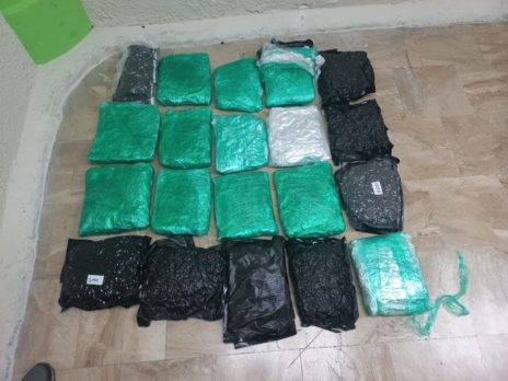 ATRAPAN EN AEROPUERTO PUNTA CANA DOMINICANO LLEGÓ DE EE.UU. CON 20 PAQUETES DE MARIHUANA